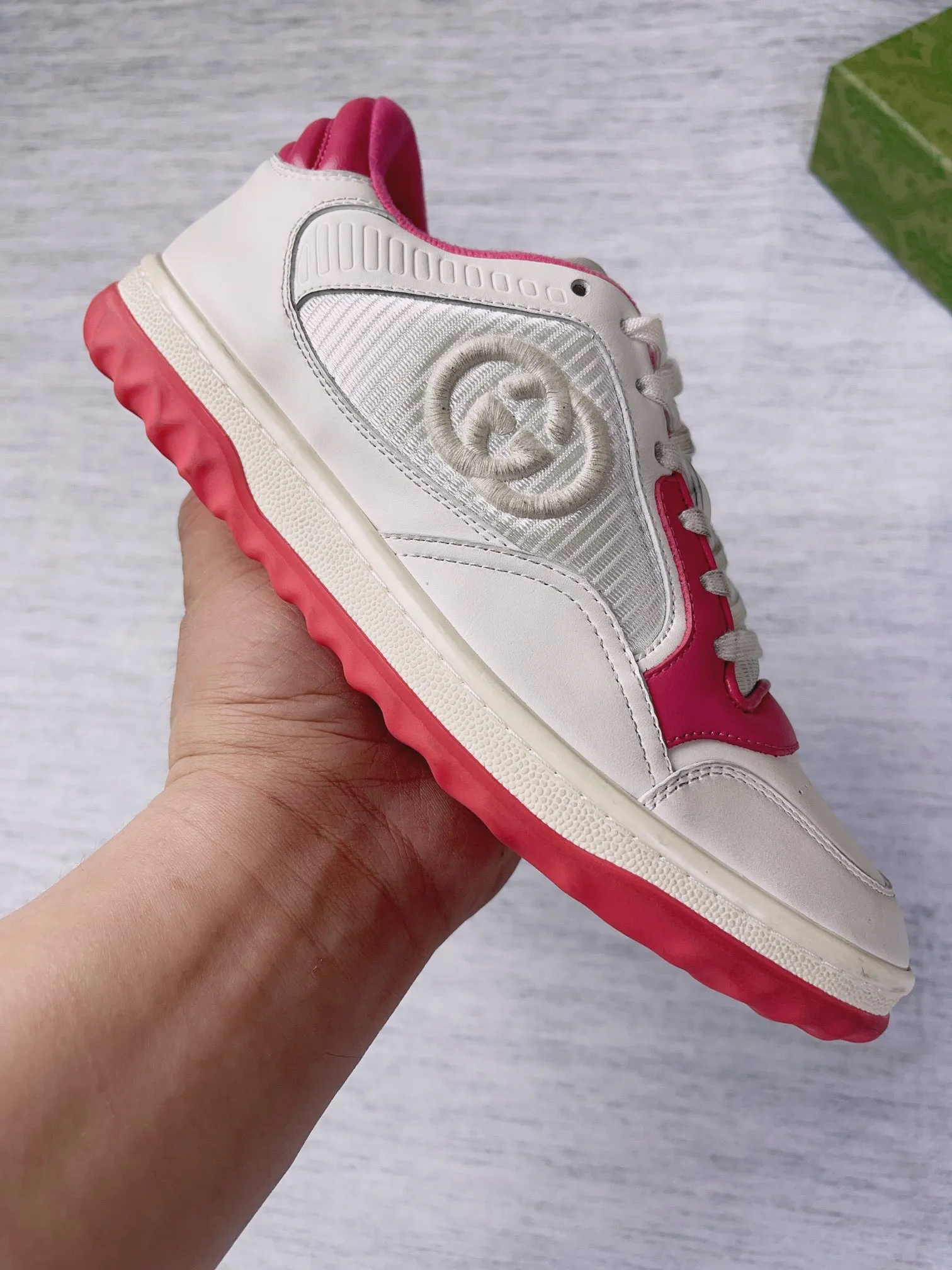 👟👟Ex-factory price 600👟👟 👑The top version of Gucci's latest popular MAC80 sneakers on the market, women's 35-40, men's 39-45 👏👏👏Welcome all bosses to compare and provide guidance...